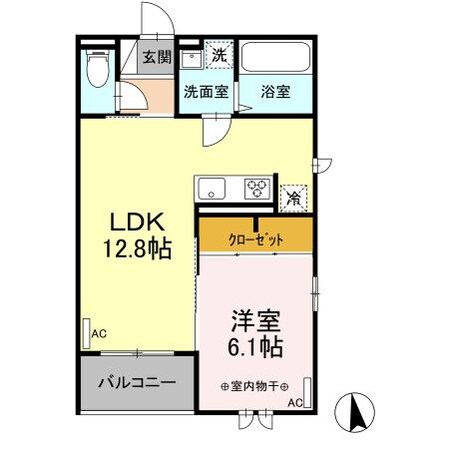 仙台駅 徒歩15分 2階の物件間取画像